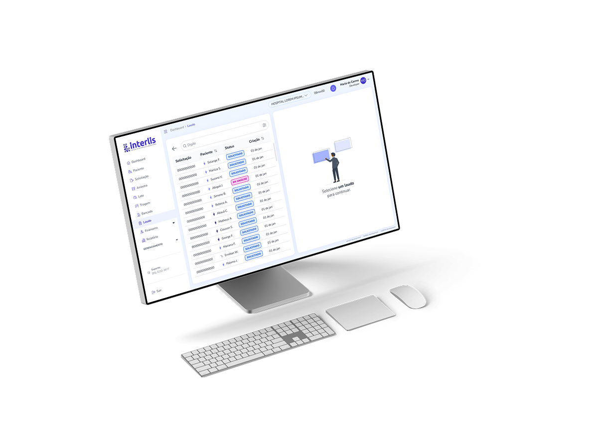 Painel de Controle Interlis